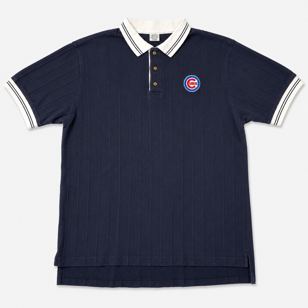 Vintage Chicago Cubs Polo Shirt Mens 2XL Blue True Fan MLB Embroidered Logo